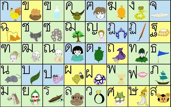 Vì là chữ tượng hình nên để nhớ được bảng chữ cái tiếng Thái bạn cần bỏ khá nhiều thời gian hơn những ngôn ngữ khác